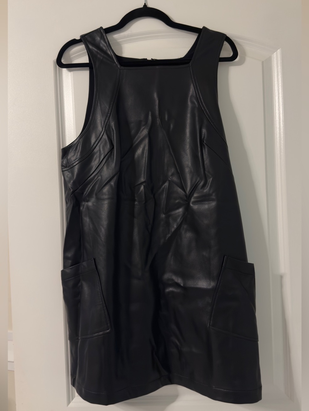 Maeve Faux Leather Sleeveless Dress